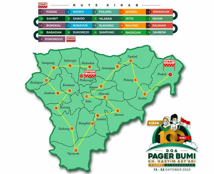 Wakil Ketua DPRD Ponorogo Apresiasi Kirab 1.000 Doa