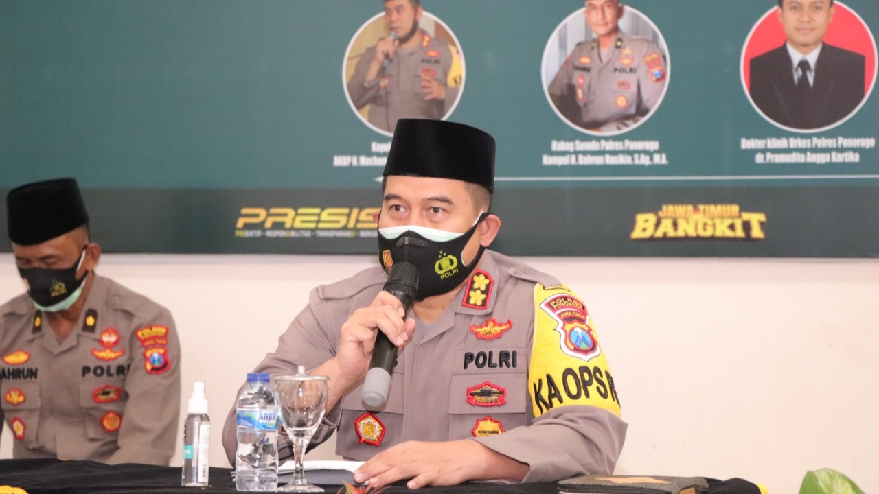 Polres Ponorogo Gelar Peringatan Peringatan Isra' Mi'raj Secara Virtual