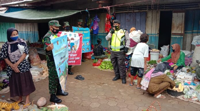 Edukasi Protokol Kesehatan Digencarkan oleh Polsek Slahung Polres Ponorogo