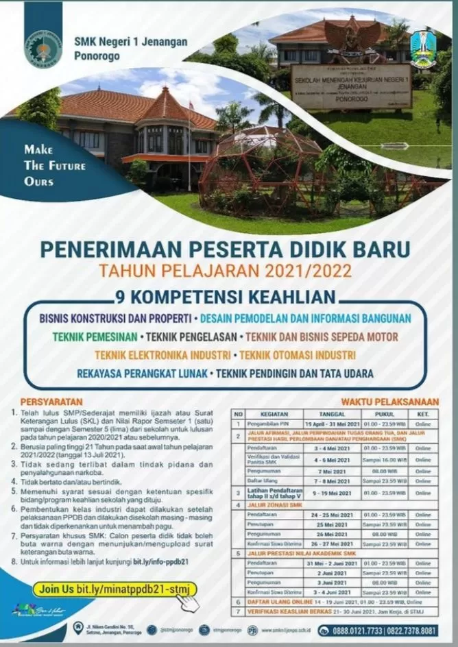 PPDB, 9 Jurusan SMKN 1 Jenangan Siap Cetak Alumni Berkualitas