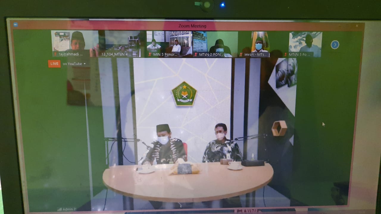 Kemenag Ponorogo Gelar Halal Bihalal Dengan Satker Secara Virtual