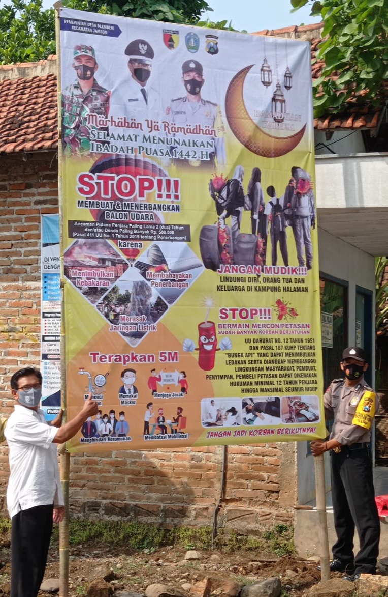 Polsek Jambon Imbau Warga Untuk Tidak Buat Balon dan Mercon