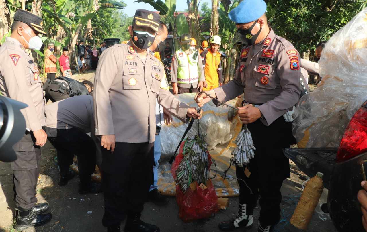 Polres Ponorogo dan Jajaran Serentak Razia Balon Udara Tanpa Awak