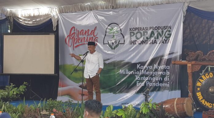 Kang Giri Launching Koperasi Produsen Porang Indonesia Jaya Bupati Ponorogo