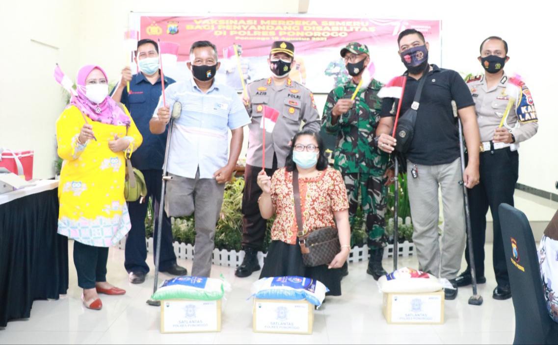 Vaksinasi Merdeka dan Bansos Sasar Difabel dan Penyandang Disabilitas