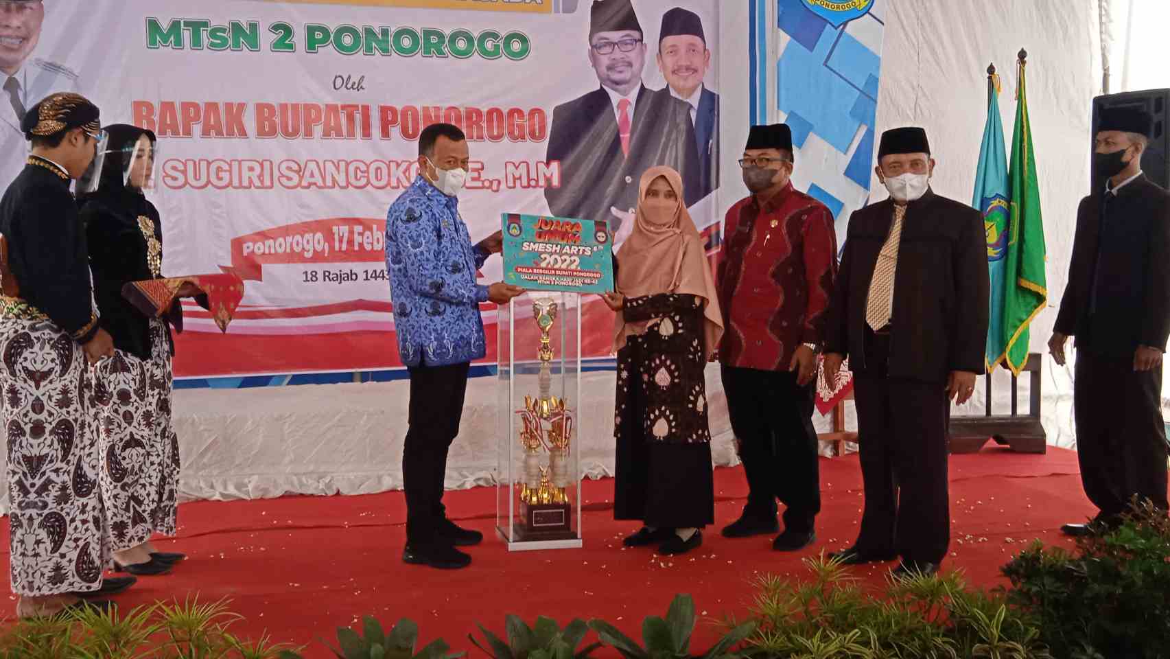 Bupati Letakkan Batu Pertama Masjid Masada MTs Negeri 2 Ponorogo