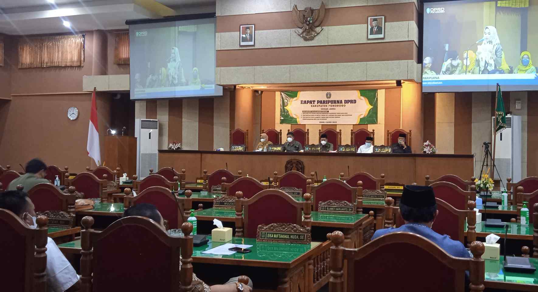 Rapat Paripurna DPRD Ponorogo, Usulan Raperda Rencana Tata Ruang Wilayah