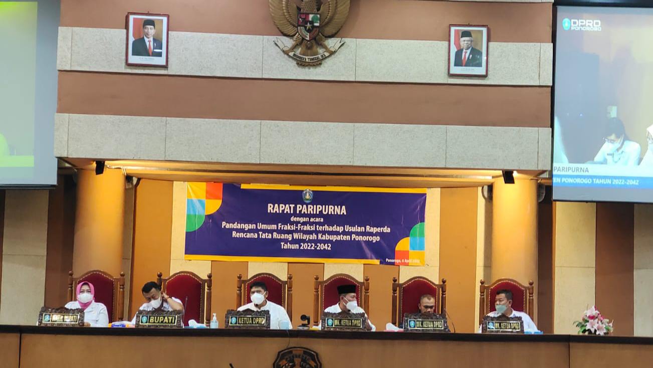 Paripurna DPRD Ponorogo, Pandangan Fraksi Terhadap Usulan Raperda RTRW