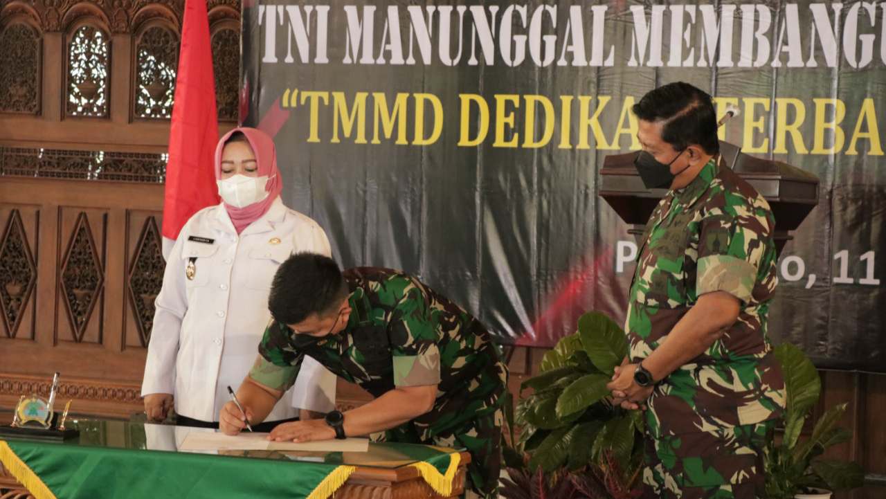 Kodim Ponorogo Buka Giat TMMD, Sentuh Pembangunan Desa